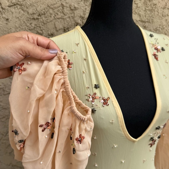 Intimately Free People Siren Song Bejeweled Mesh Bodysuit - Picture 11 of 14